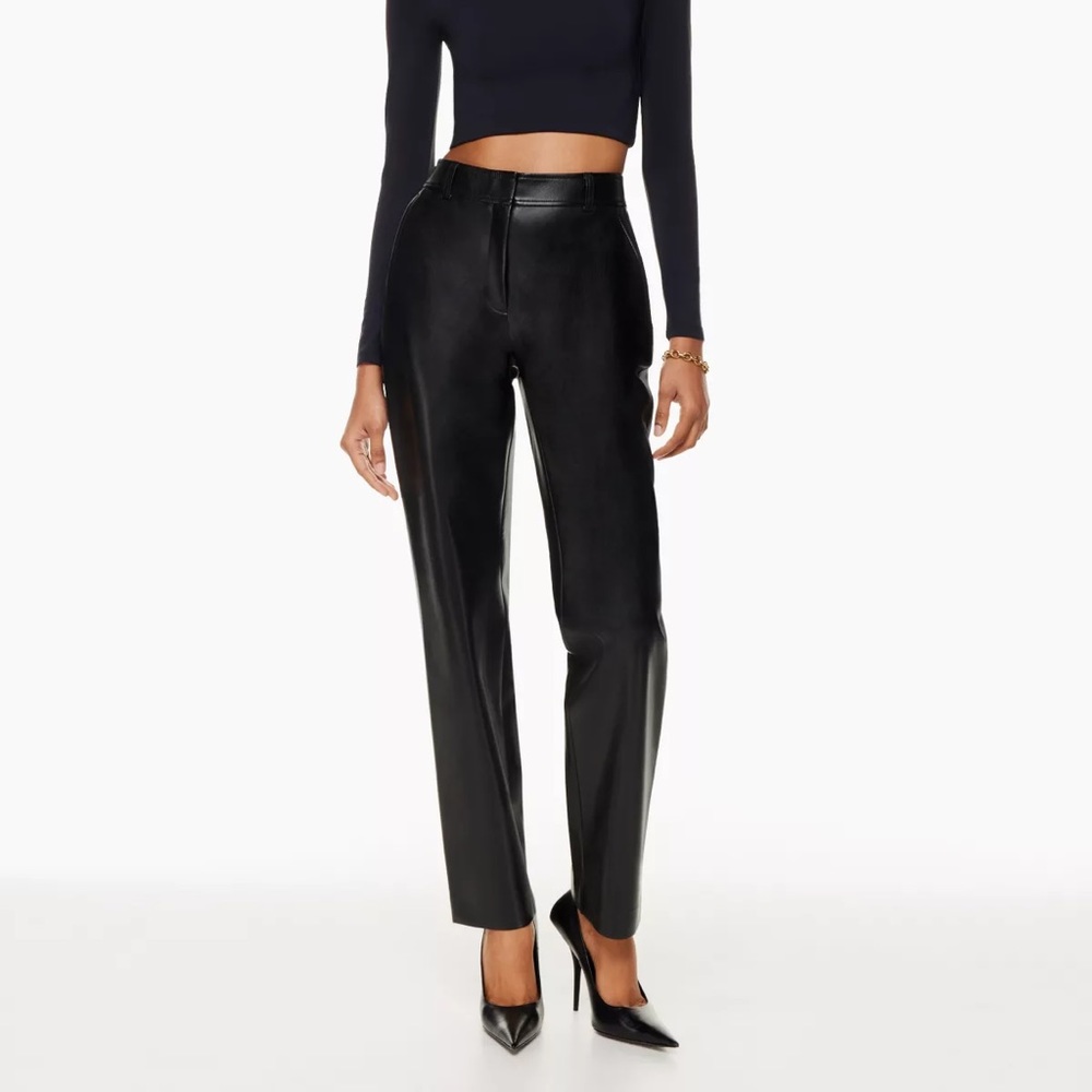 aritzia command leather pant